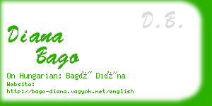 diana bago business card